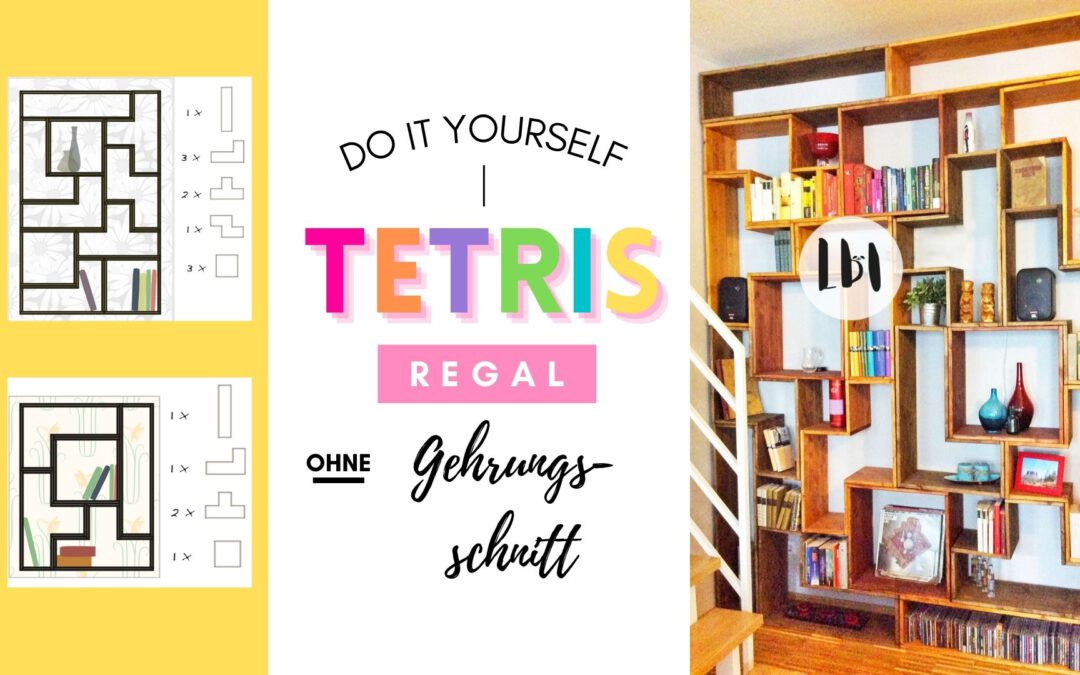 TETRIS-Regal DIY ohne Gehrungsschnitt!